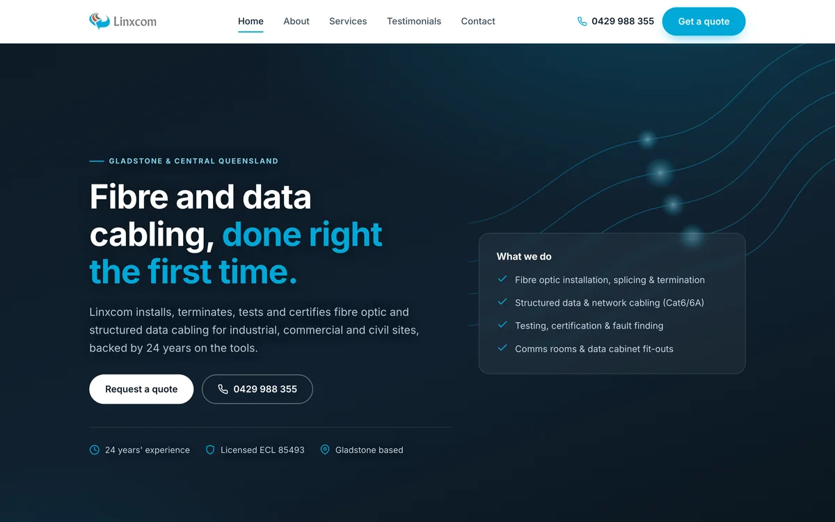 Linxcom website